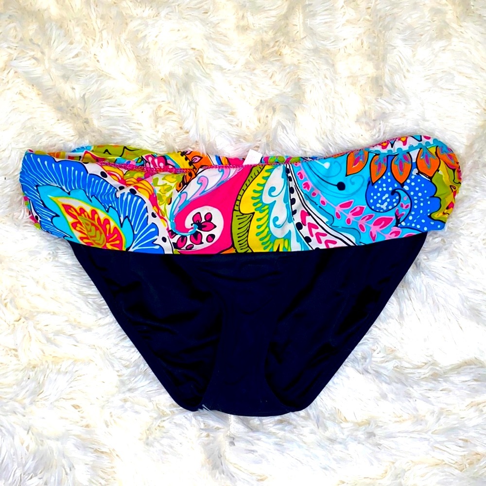 Anne Cole Signature Black Bikini Bottoms Size Large